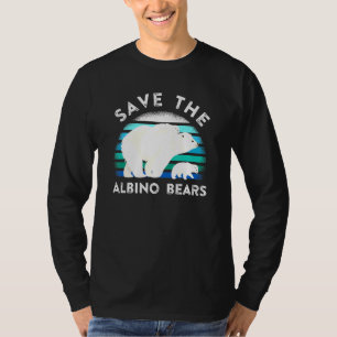 Camiseta Urso Polar Bonito Salva Ursos Albino Para Animais