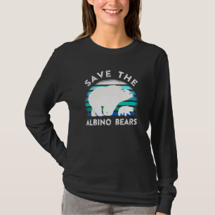 Camiseta Urso Polar Bonito Salva Ursos Albino Para Animais