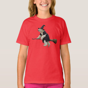 Camiseta Urso Polar Bruxa Engraçado para Crianças