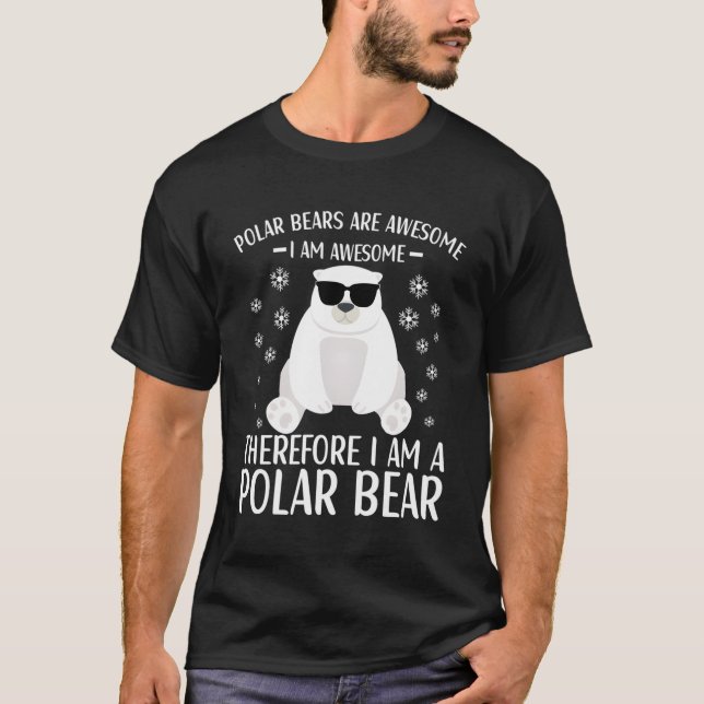 Camiseta Urso Polar Cita Ursos Polares Para (Frente)