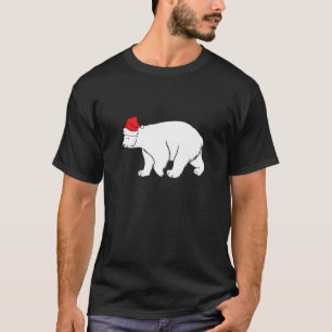 Camiseta Urso Polar Com Papai Noel Natal Natal