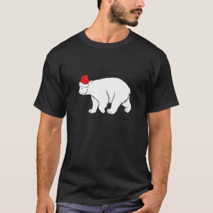 Camiseta Urso Polar Com Papai Noel Natal Natal