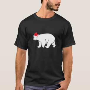 Camiseta Urso Polar Com Papai Noel Natal Natal