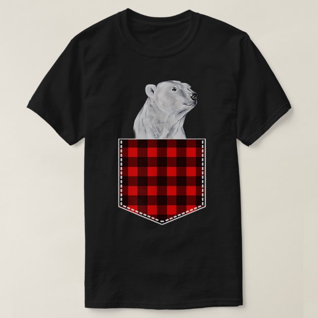 Camiseta Urso Polar Cujo Pé Sai Do Bolso (Frente do Design)