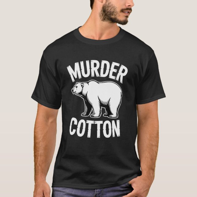 Camiseta Urso Polar de Algodão Assassino (Frente)