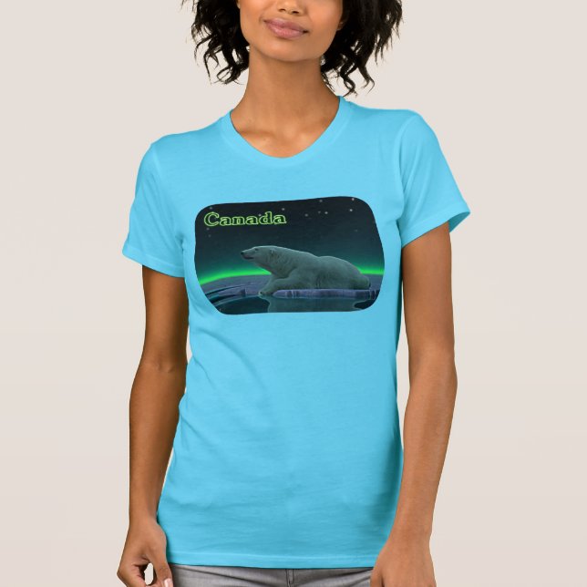 Camiseta Urso Polar De Borda De Gelo (Frente)