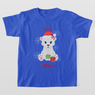 Camiseta Urso Polar de Natal com Camisa-Presente
