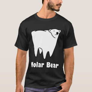 Camiseta Urso polar do dente do urso do Molar