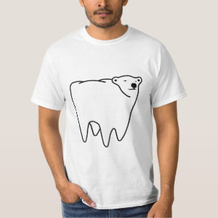Camiseta Urso polar do dente do urso do Molar