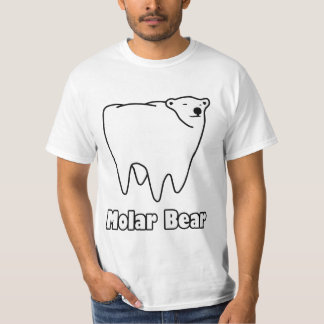 Camiseta Urso polar do dente do urso do Molar