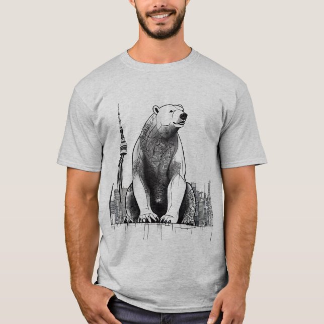 Camiseta Urso Polar do grafite (Frente)