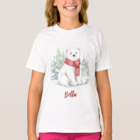 Urso Polar em Aquarela Fofa
