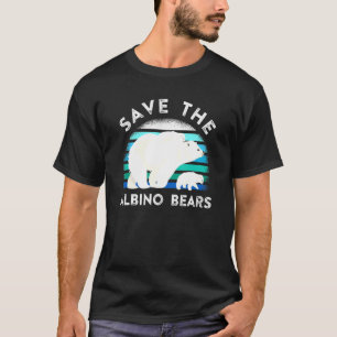 Camiseta Urso Polar Fofo Salva Os Ursos Albino Pelo Animal