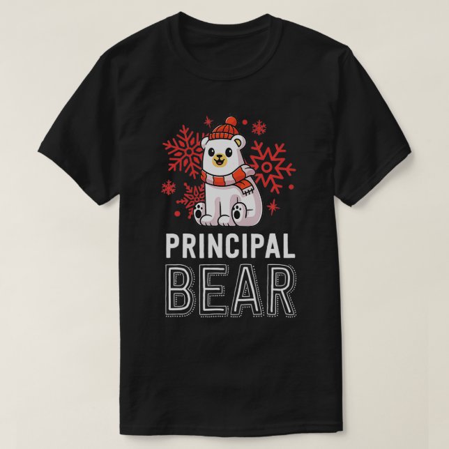 Camiseta Urso Polar Holida na Escola de Bear Principal (Frente do Design)