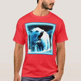 Camiseta "Urso Polar Irritado" - Pintura Bonita. Comprar Ag