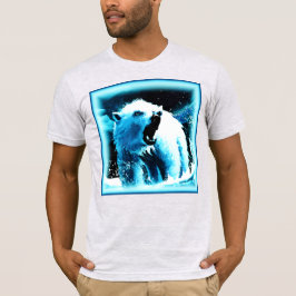 Camiseta "Urso Polar Irritado" - Pintura Bonita. Comprar Ag