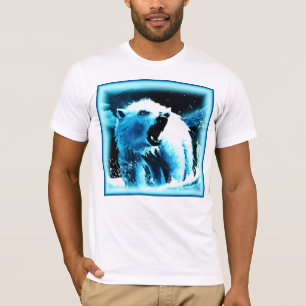 Camiseta "Urso Polar Irritado" - Pintura Bonita. Comprar Ag