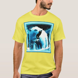 Camiseta "Urso Polar Irritado" - Pintura Bonita. Comprar Ag