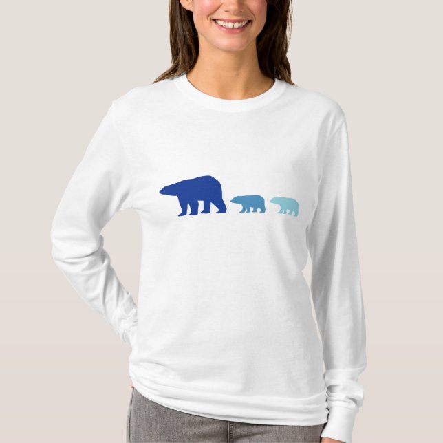 Camiseta "Urso Polar" Meninas Uma Capa Longa Sangrenta (Frente)
