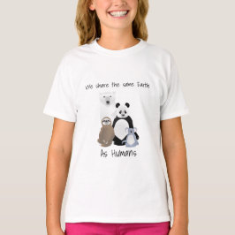 Camiseta Urso Polar Mudado Climático, Lama, Panda, Koala