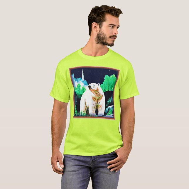 Camiseta Urso Polar na Selvagem. Compre agora (Frente Completa)