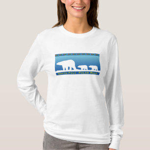 Camiseta Urso Polar no Gelo