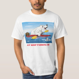 Camiseta Urso polar no t-shirt dos homens do caiaque