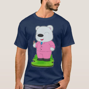 Camiseta Urso polar Noivo Aliança de casamento Casamento