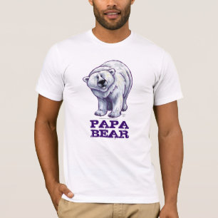 Camiseta Urso polar, o t-shirt leve dos homens do urso da
