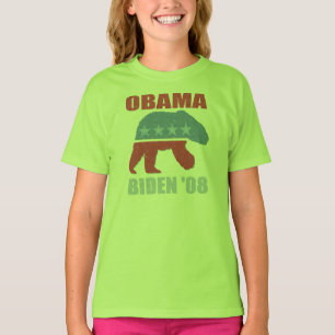 Camiseta Urso polar Obama Biden 'camisa da campainha de 08