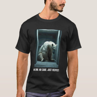 Camiseta Urso Polar Proteção Animal Espécie Apropriada