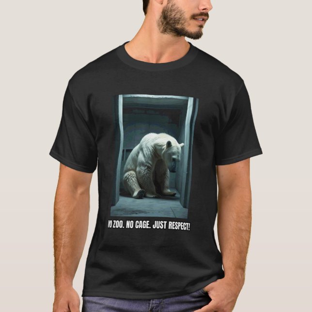 Camiseta Urso Polar Proteção Animal Espécie Apropriada (Frente)