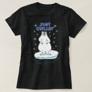 Camiseta Urso Polar Relaxando
