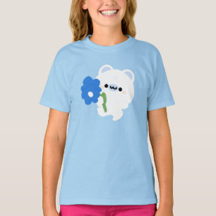 Camiseta Urso Polar Romântico Bonito