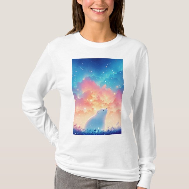 Camiseta Urso Polar Sonhando (Frente)