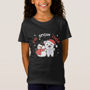 Camiseta Urso Polar, sou um Soldado de Neve Cute Snowman