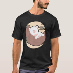 Camiseta Urso Polar Urso Polar Nap Dormindo Pajama N