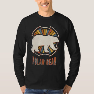 Camiseta Urso Polar Vintage Clássico Retro Amor Animal
