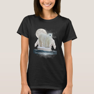 Camiseta Urso Polar Zoológico Vida Selvagem Amante de Anima