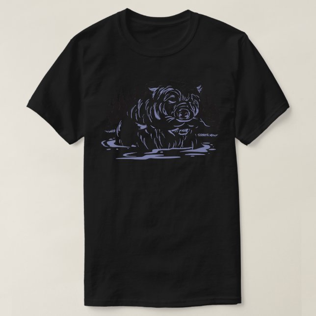 Camiseta Urso-polonês com pesca de peixe nos pescadores de  (Frente do Design)