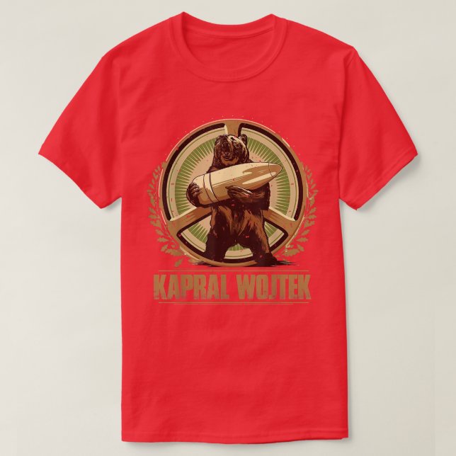 Camiseta Urso polonês Wojtek Kapral Wojtek (Frente do Design)