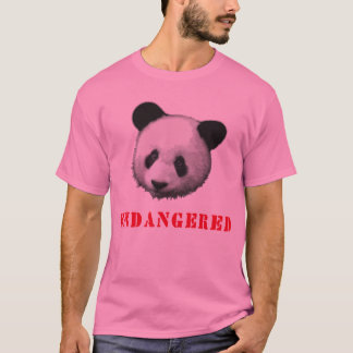 Camiseta Urso psto em perigo grande panda