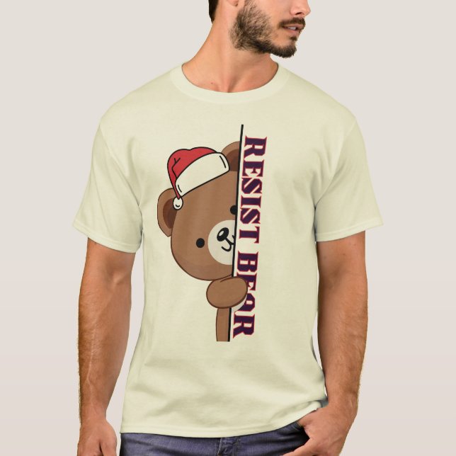 Camiseta Urso Resiste natal (Frente)
