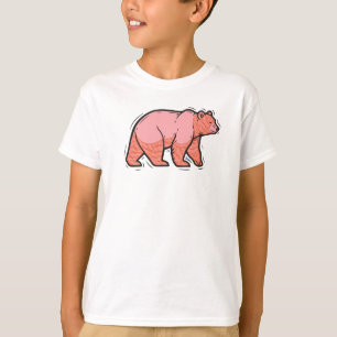 Camiseta Urso Rosa Pop Art