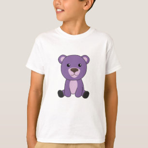 Camiseta Urso Roxo Corante Urso Corante Ursos Ursos Cortado