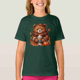 Camiseta Urso Russo/Vintage de outono