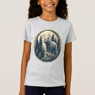 Camiseta Urso selvagem clássico/vegetativo