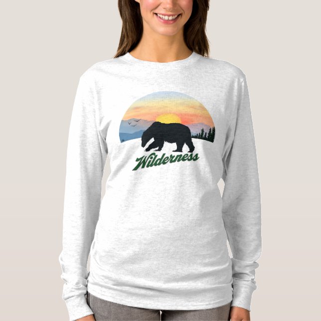 Camiseta Urso Selvagem no Sunset do Alasca (Frente)