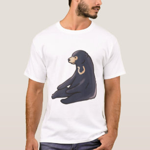 Camiseta Urso-Sol bonito Delight � Bela Arte Animal
