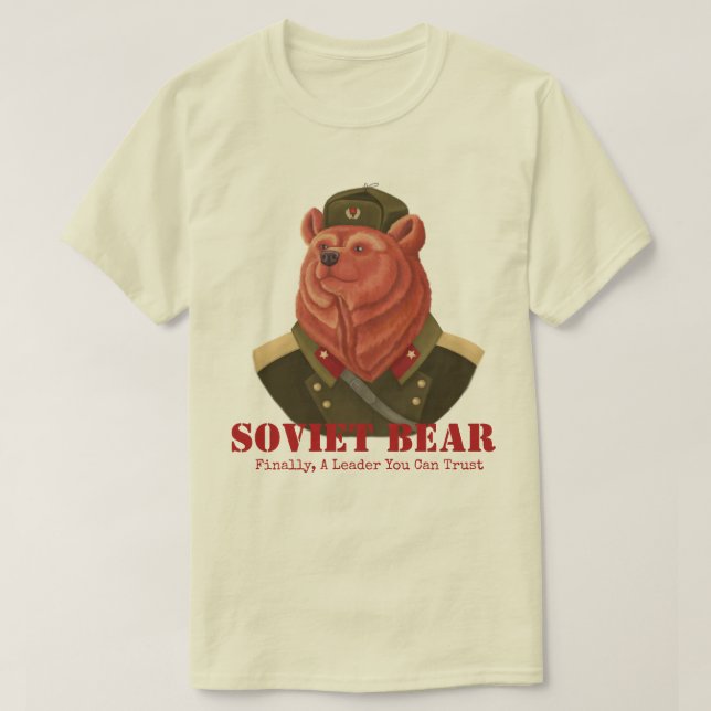 Camiseta Urso soviético (Frente do Design)